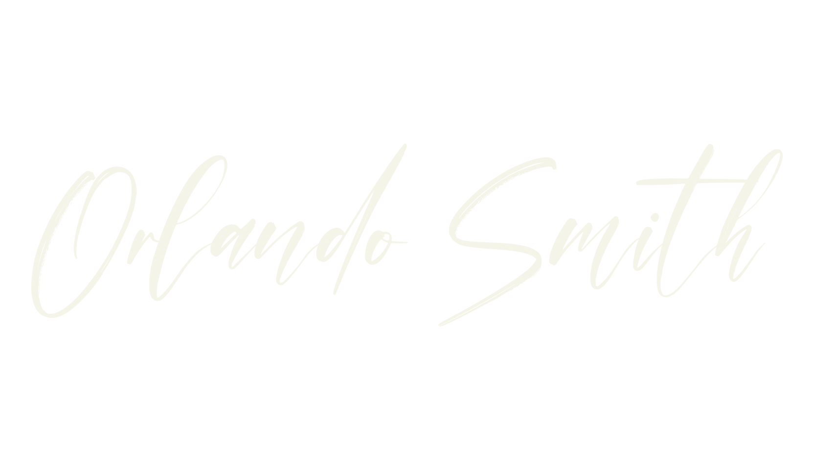 Orlando Smith, script font preview
