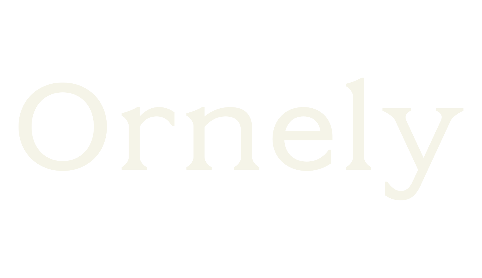 Ornely, serif font preview