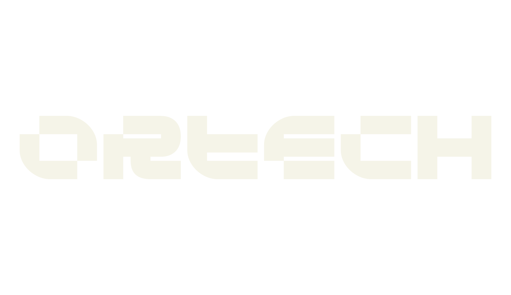 Ortech, modern font preview