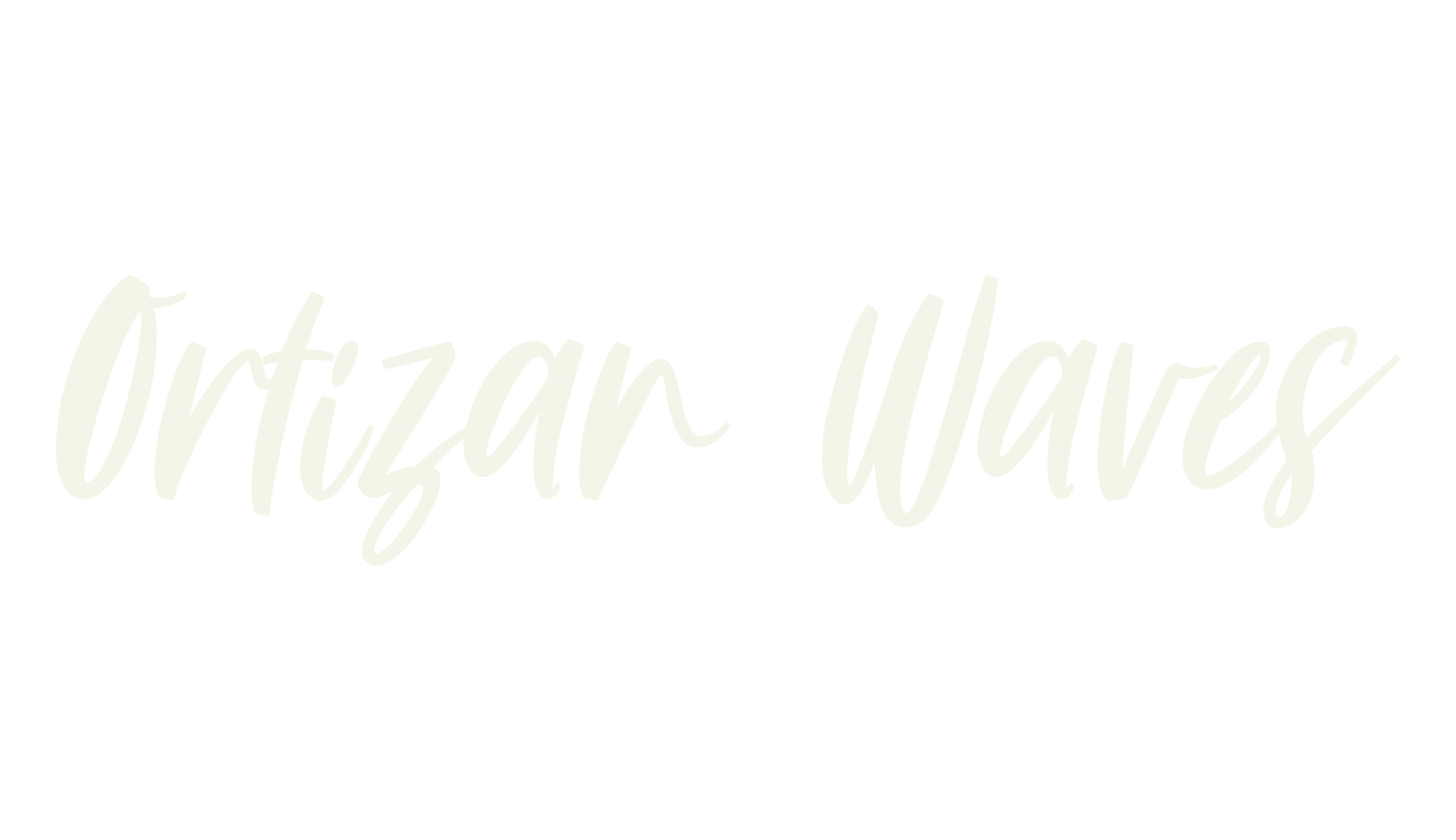 Ortizan Waves, lettering font preview