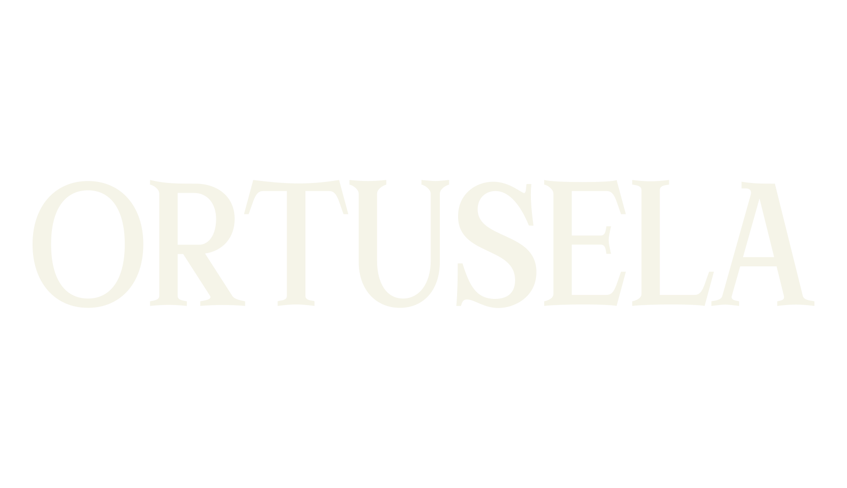 ORTUSELA, serif font preview