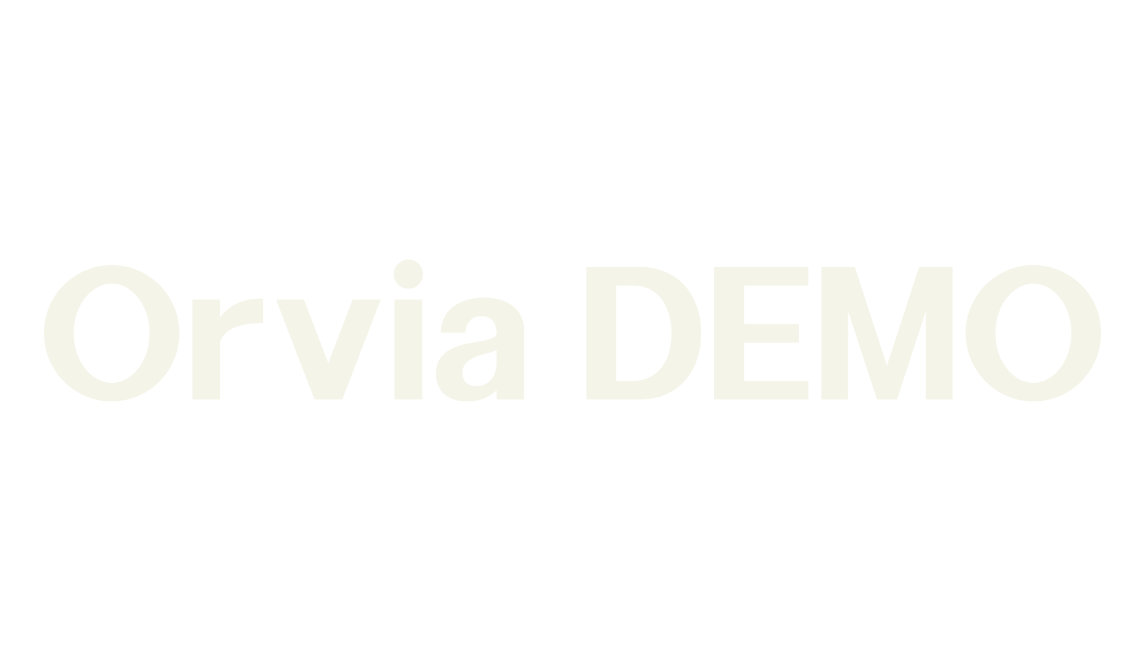 Orvia DEMO, thin font preview
