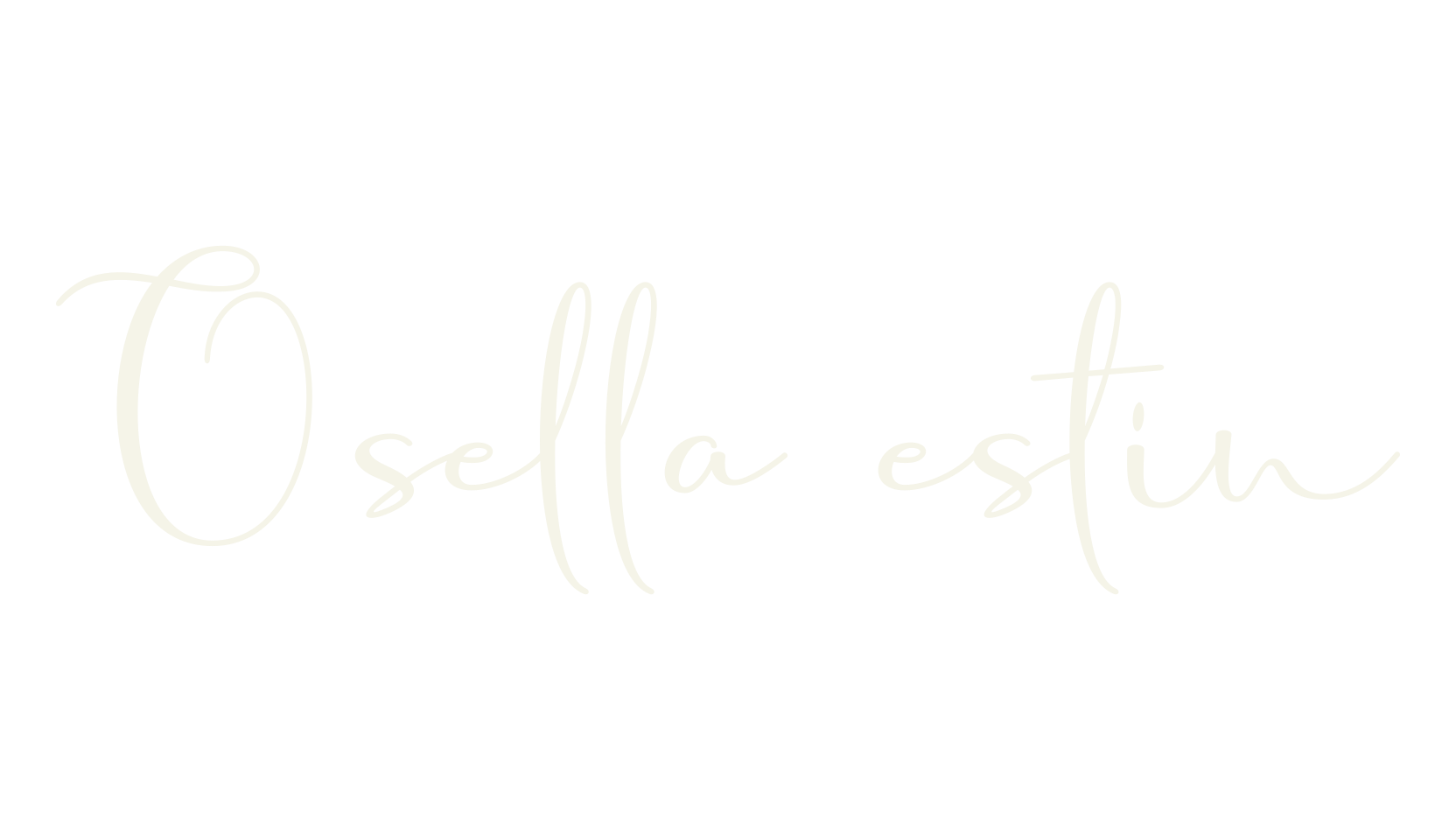 Osella estin, signature font preview