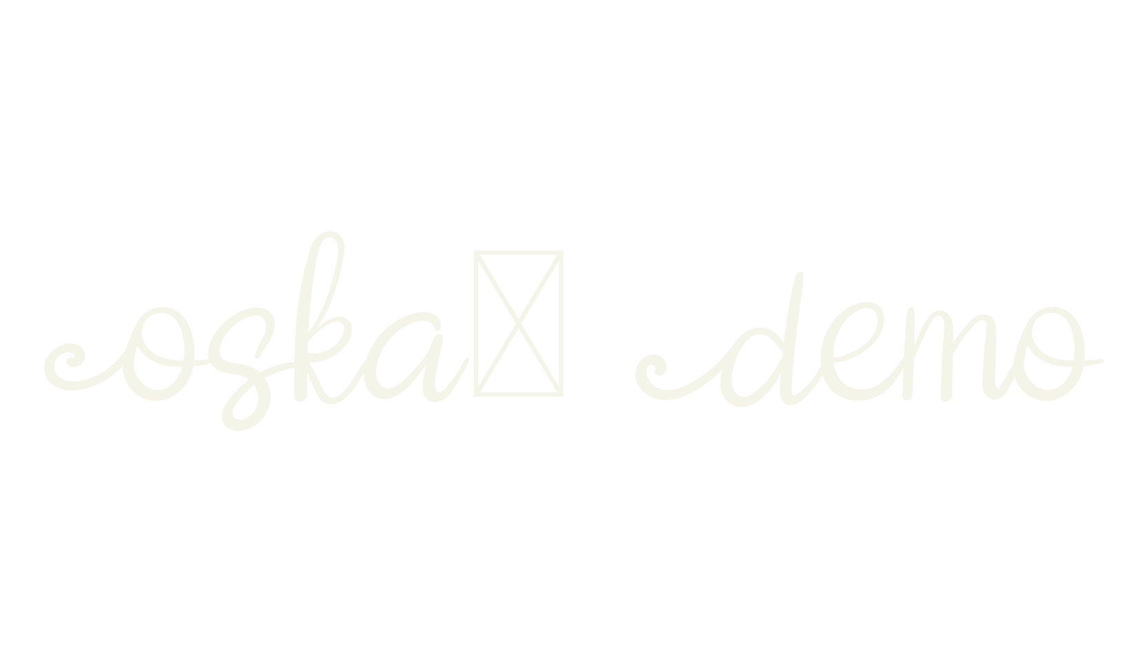 Oska- Demo, swash font preview