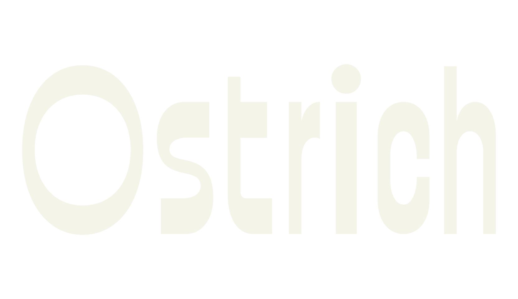 Ostrich, typography font preview