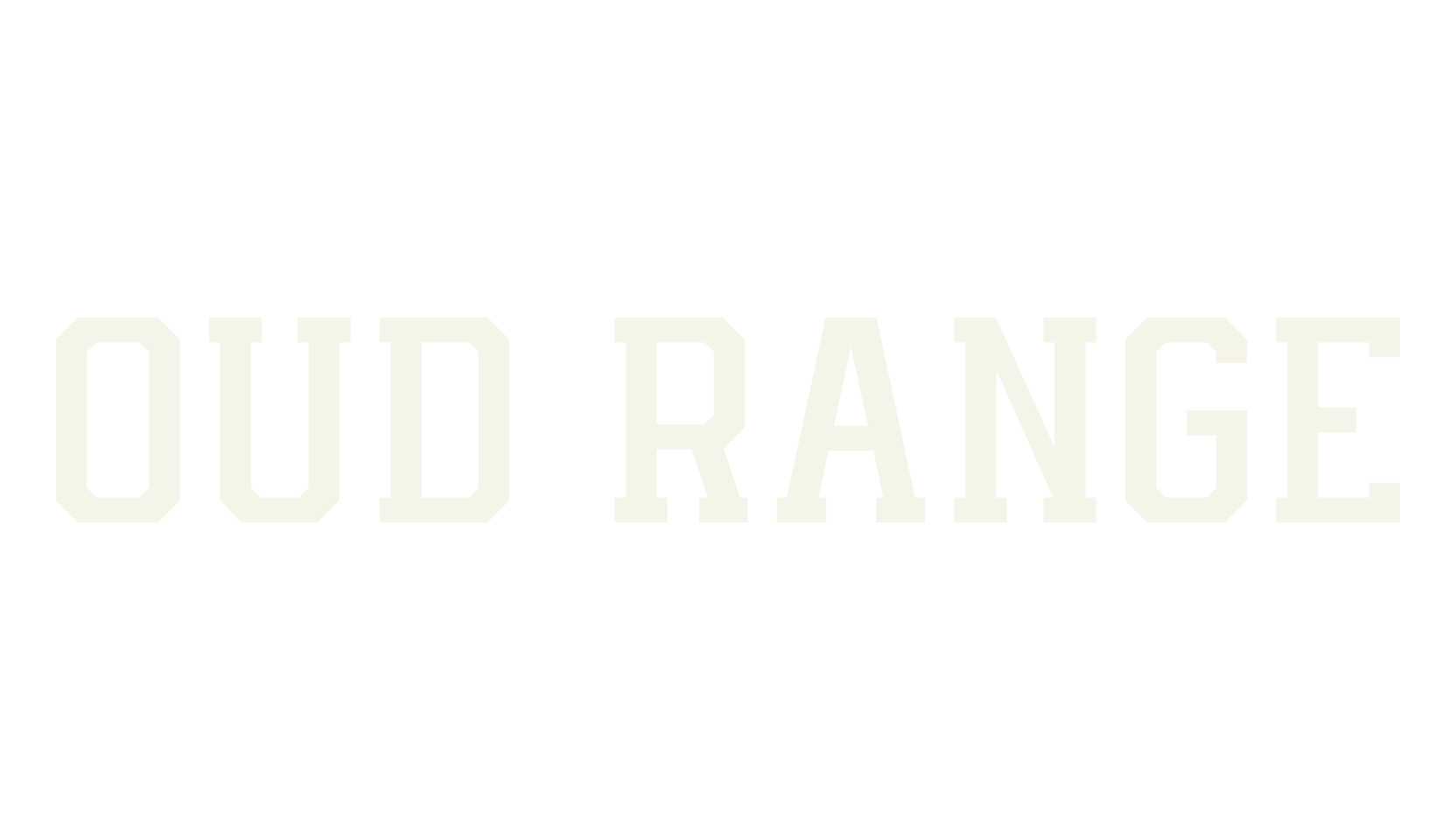OUD RANGE, slab font preview