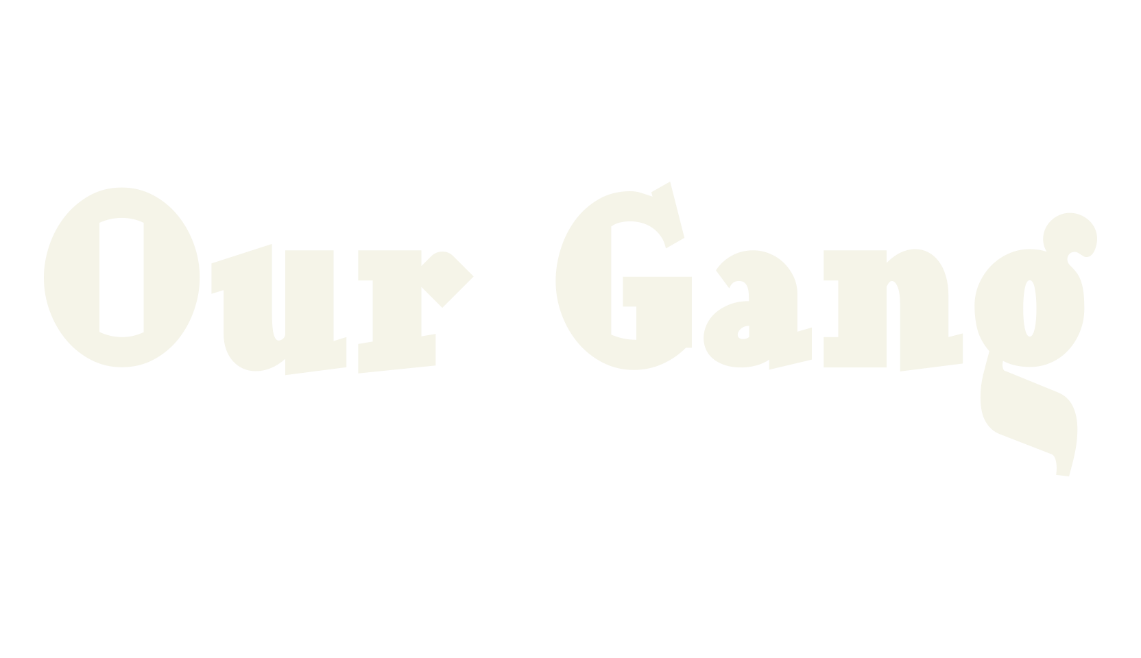 Our Gang, fashion sign font preview