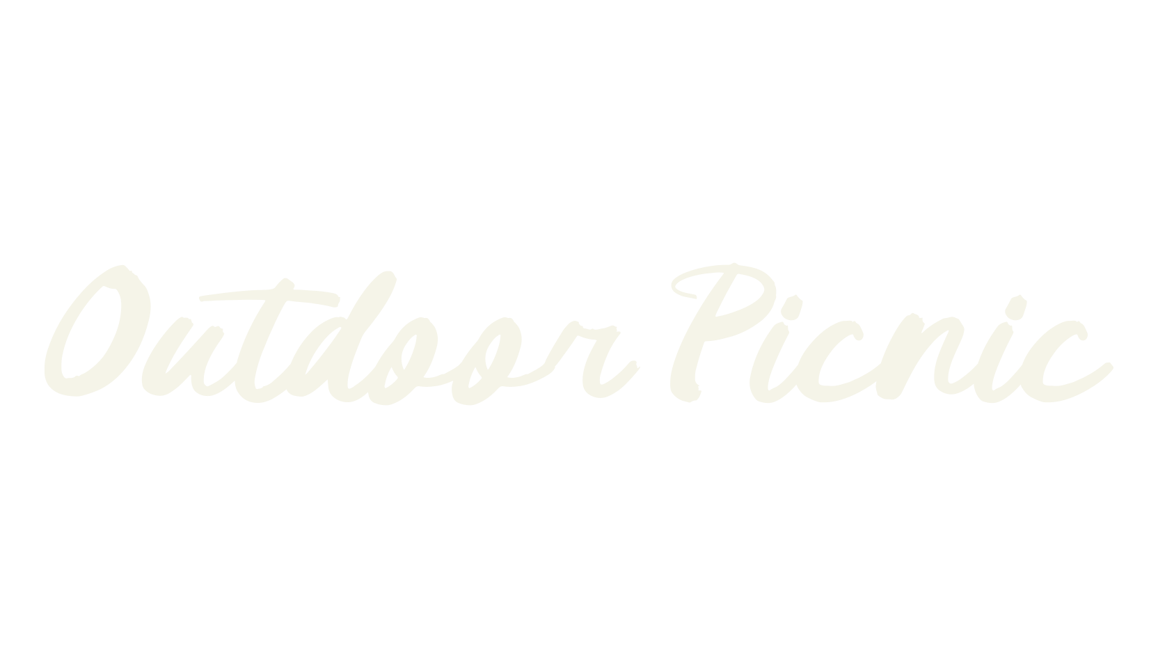 Outdoor Picnic, script font preview