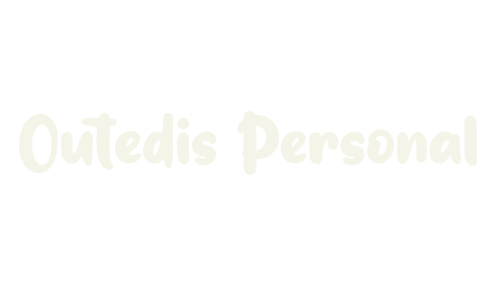 Outedis Personal, cute font preview