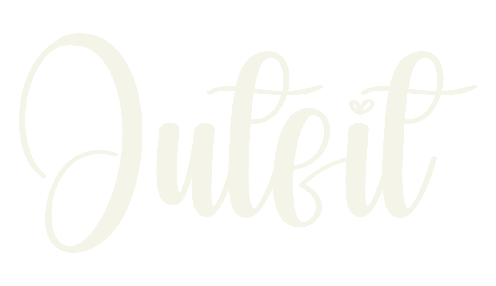 Outfit, calligraphy font preview