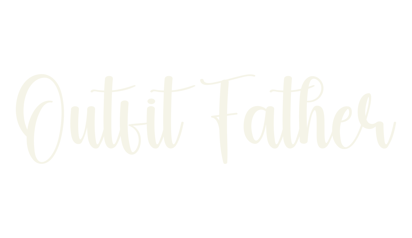 Outfit Father, calligraphy font preview