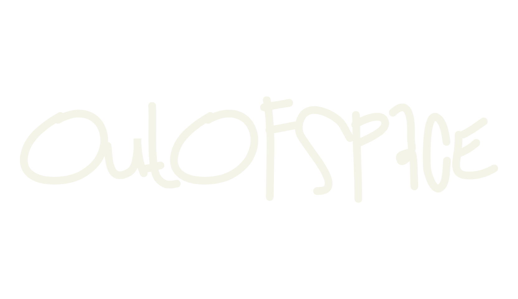 OutOfSpace, handwritten font preview