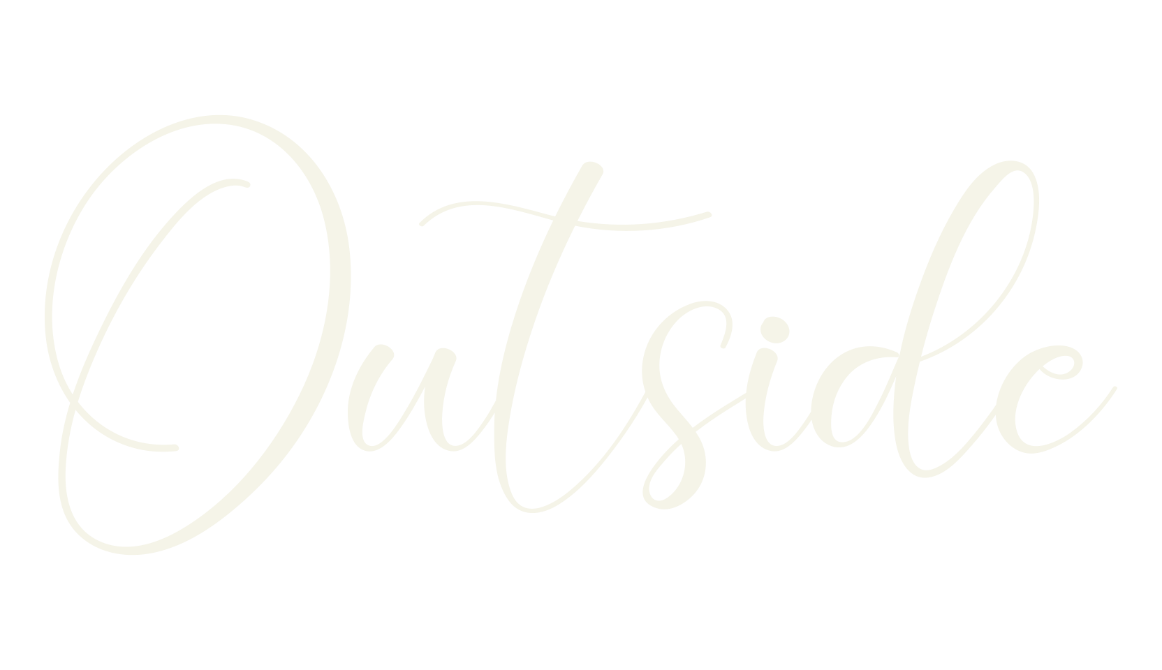 Outside, fashion script font preview