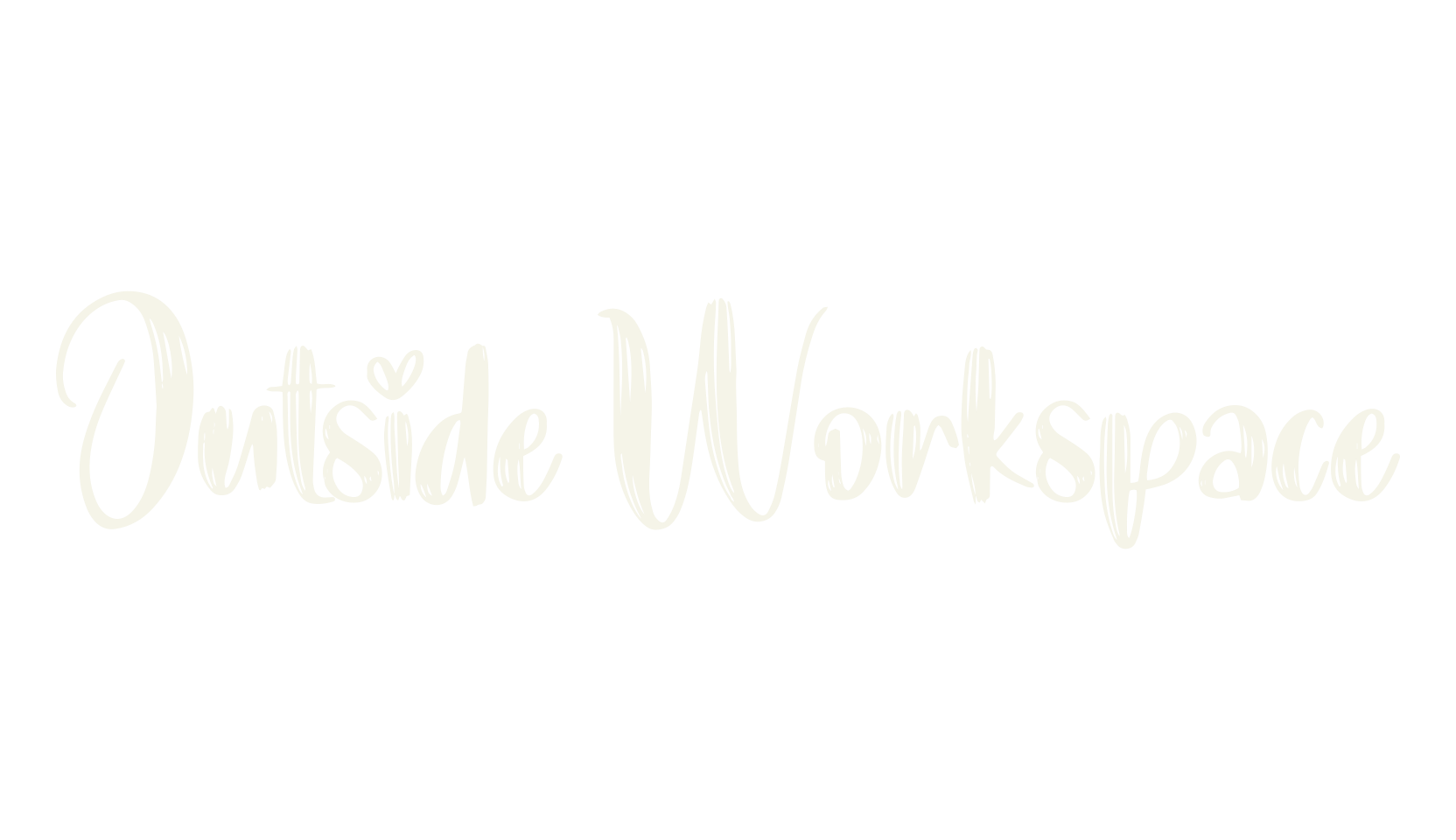Outside Workspace, calligraphy font preview