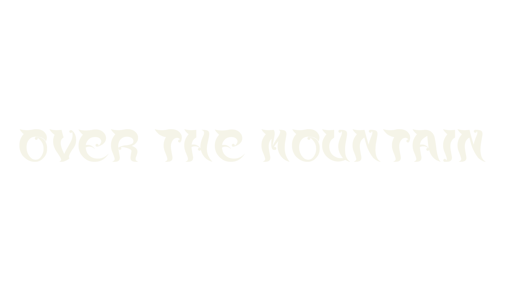 over the mountain, display market font preview