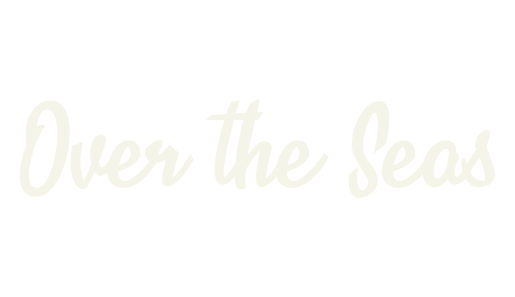 Over the Seas, fashion script font preview