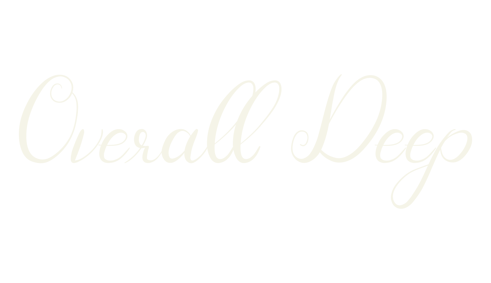 Overall Deep, calligraphy font preview