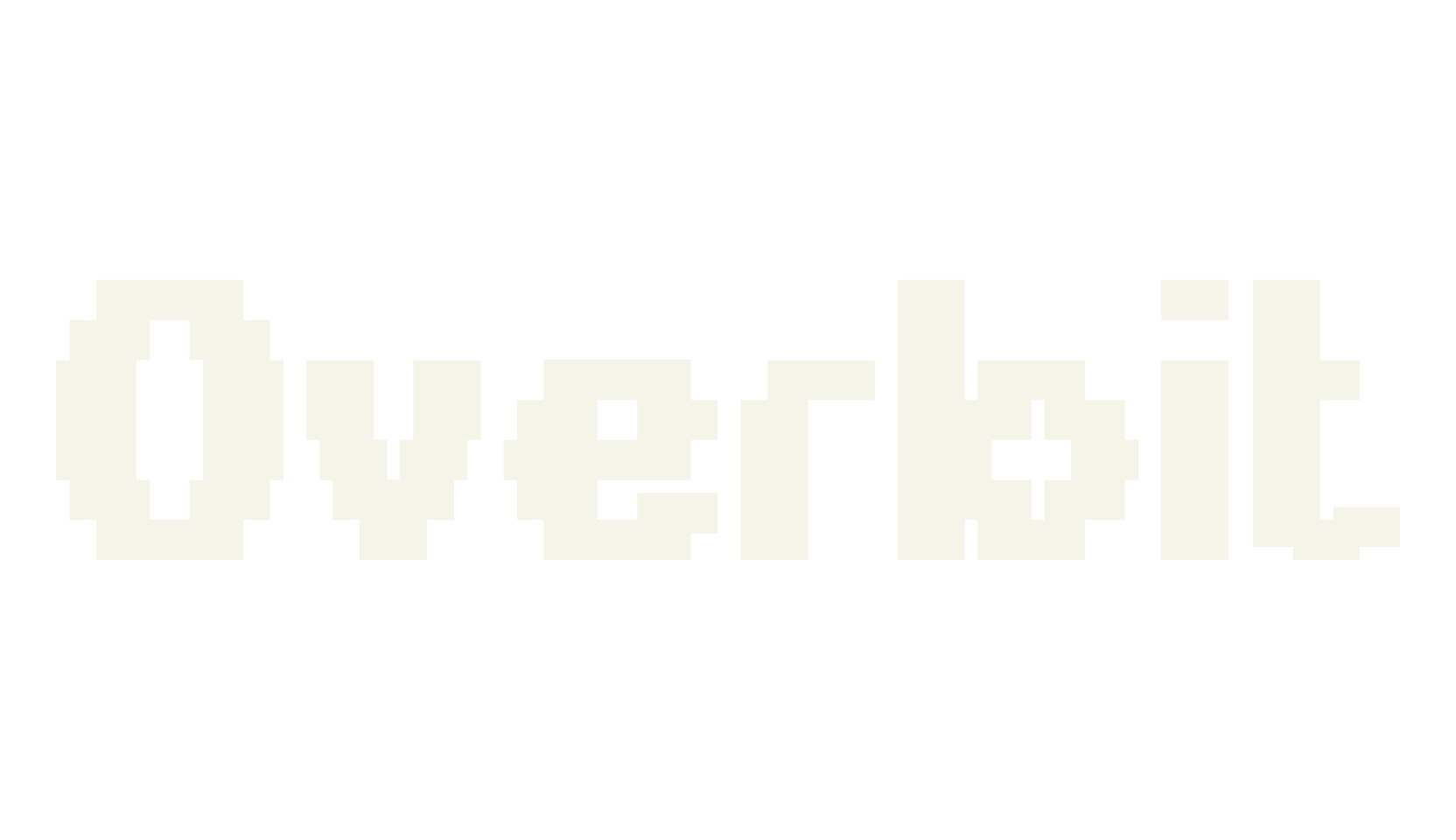 Overbit, pixel font preview
