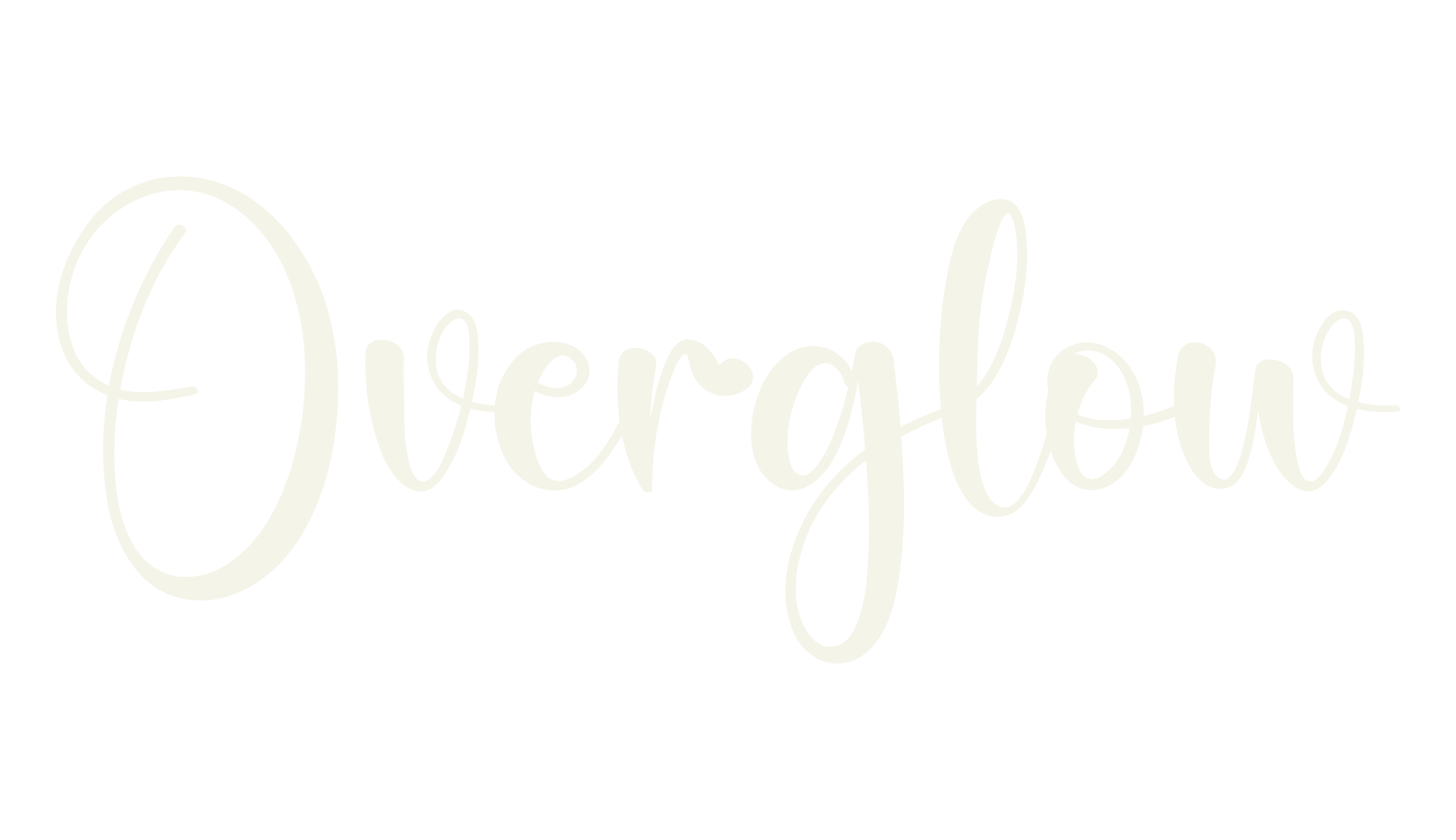 Overglow, calligraphy font preview