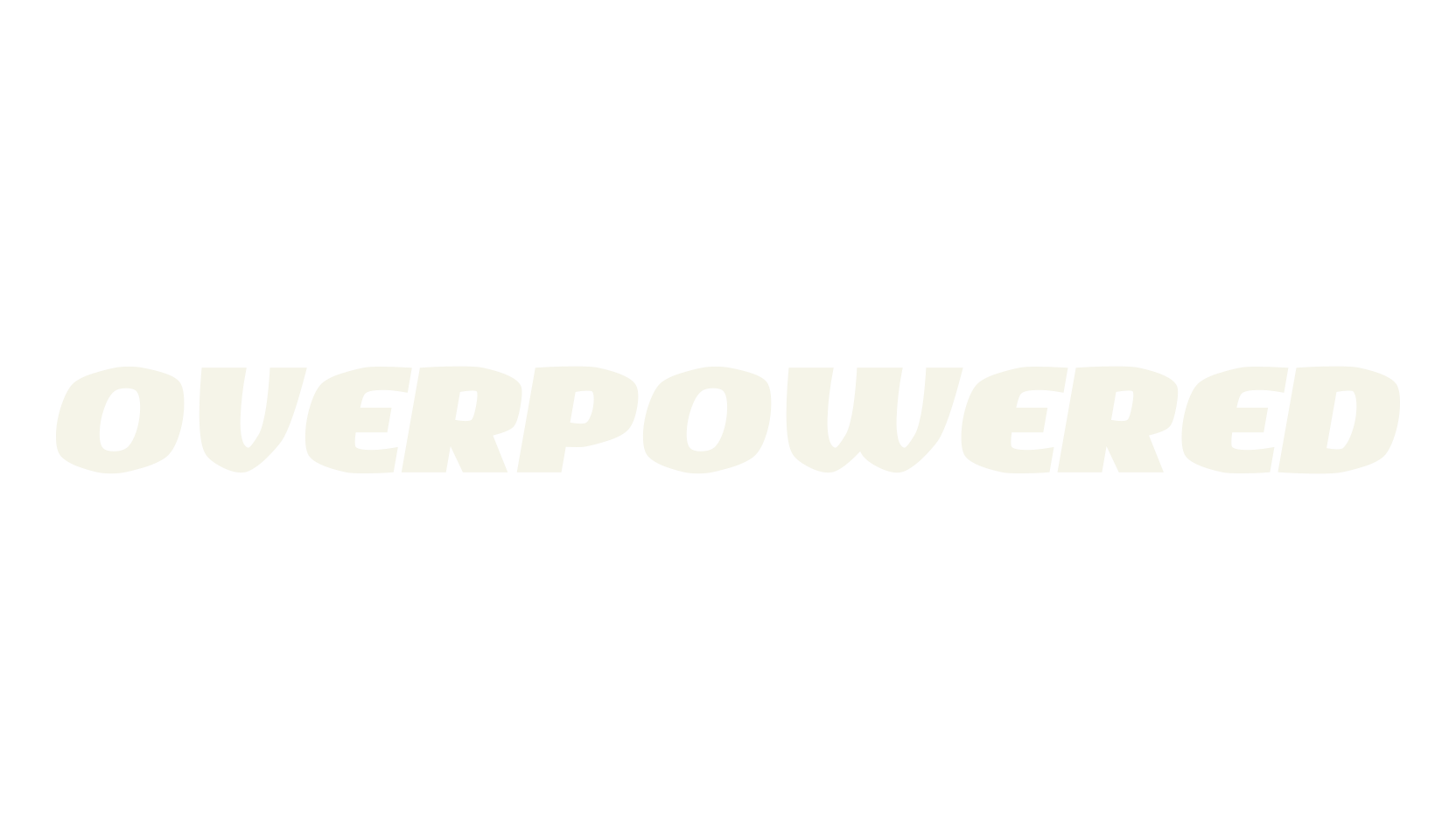 Overpowered, racing font preview