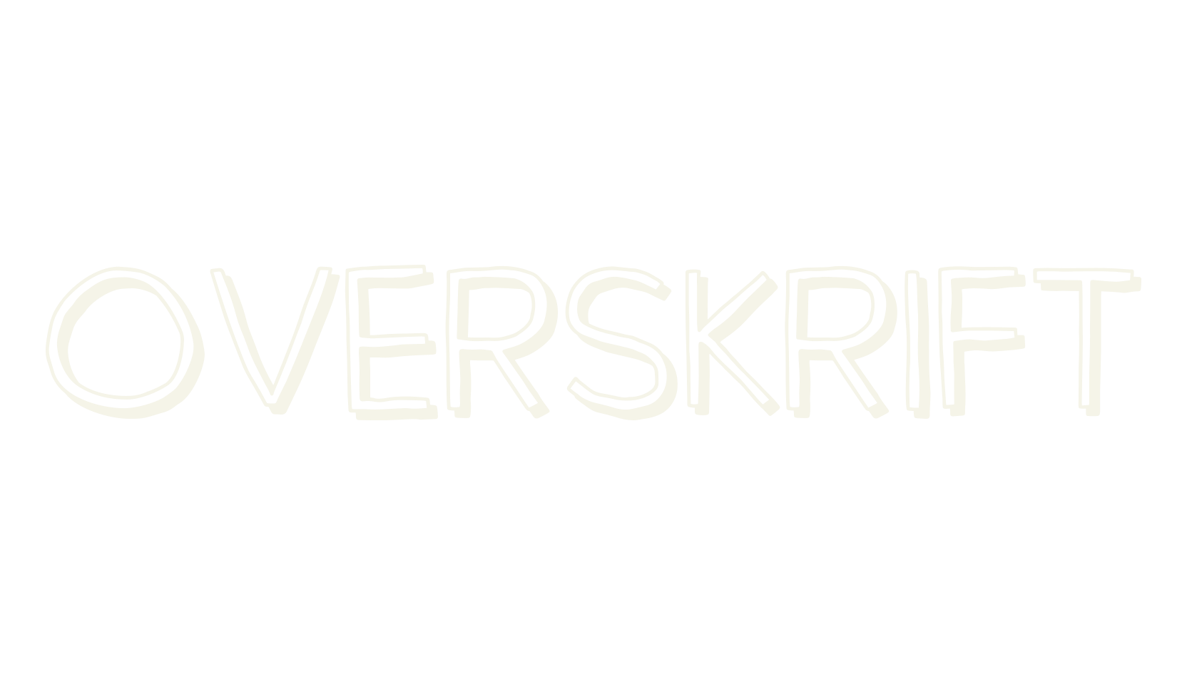 Overskrift, poster font preview
