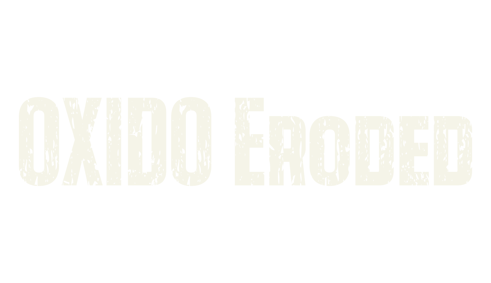 OXIDO Eroded, distressed font preview