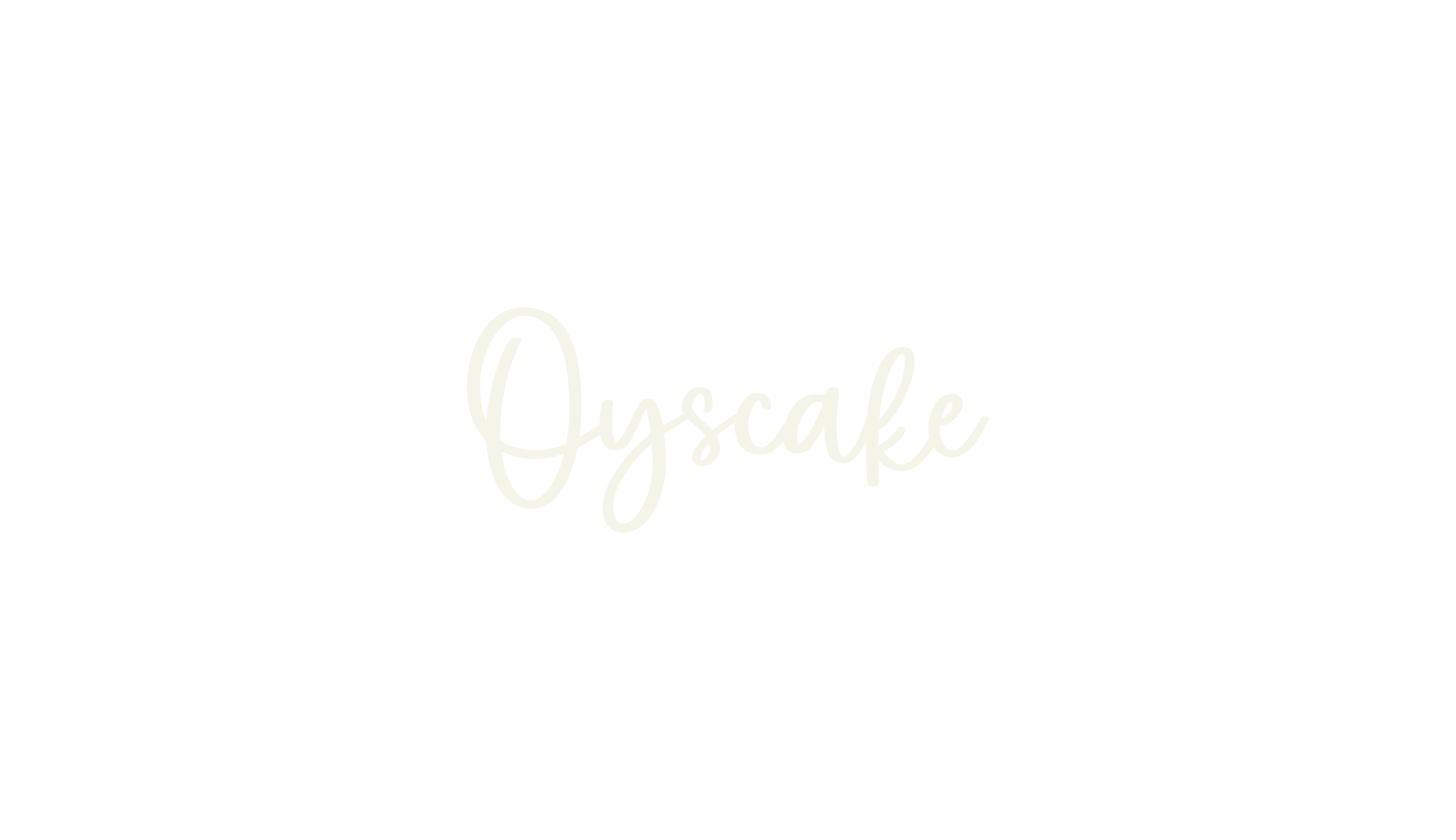 Oyscake, fancy font preview