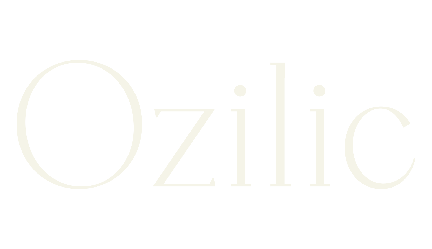 Ozilic, bold font preview