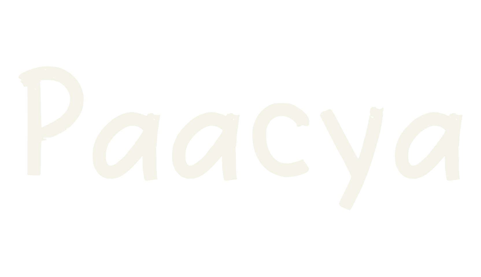 Paacya, handwritten font preview
