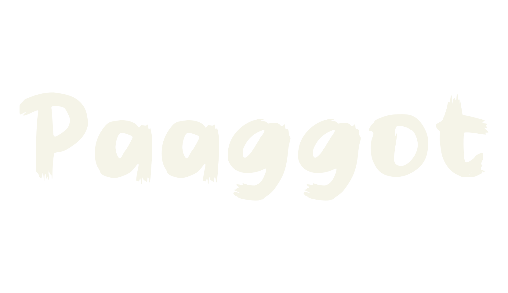 Paaggot, paintbrush font preview