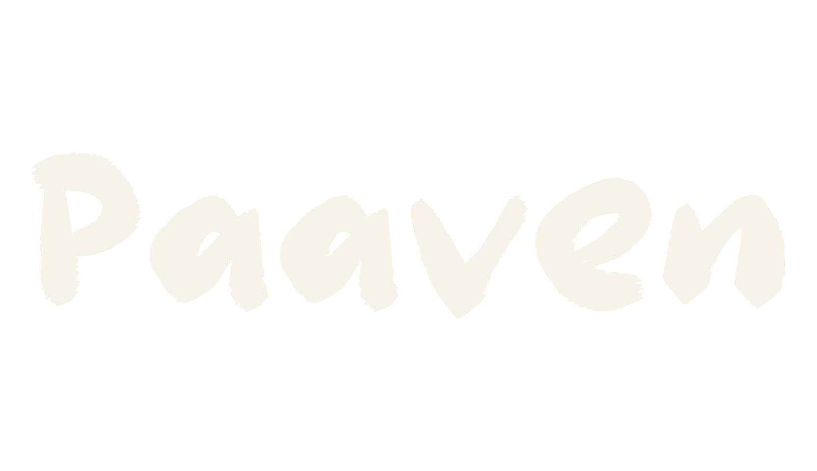 Paaven, hand drawn font preview