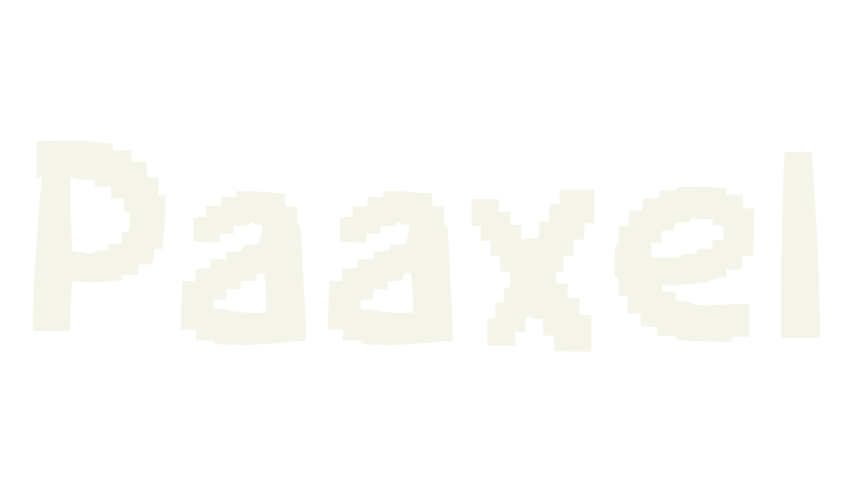 Paaxel, pixel font preview