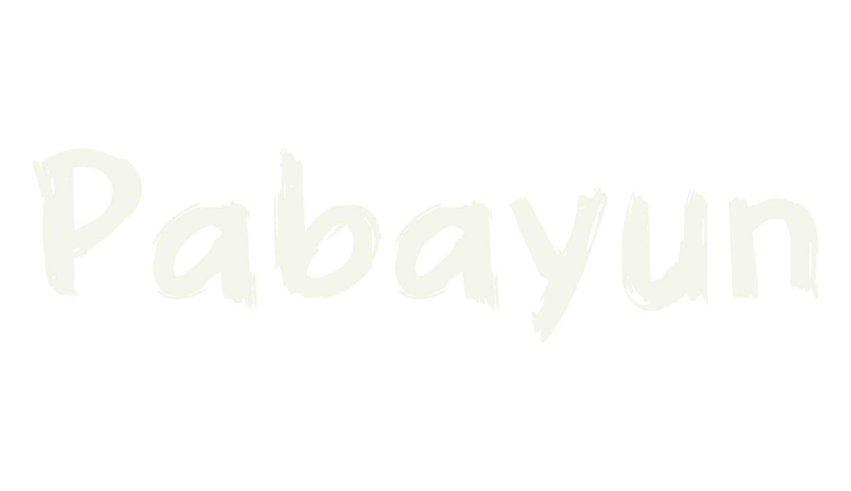 Pabayun, brush font preview