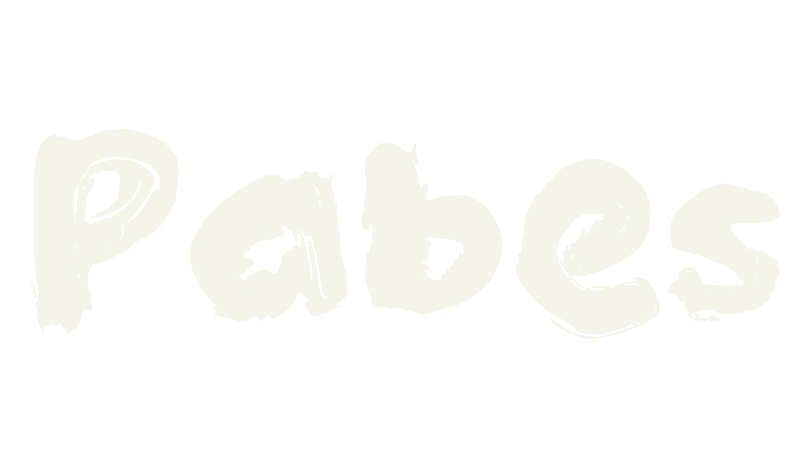 Pabes, handwriting font preview