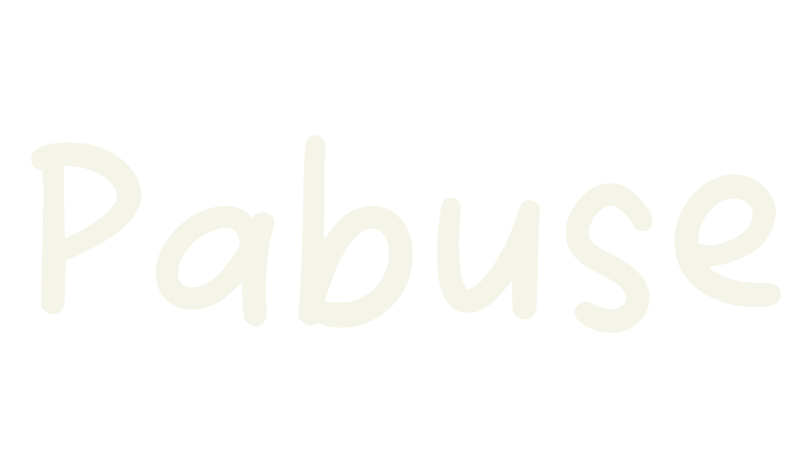 Pabuse, handwriting font preview