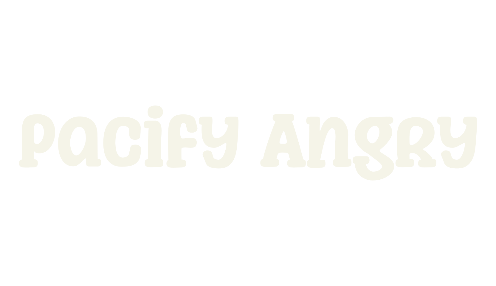 Pacify Angry, display market font preview