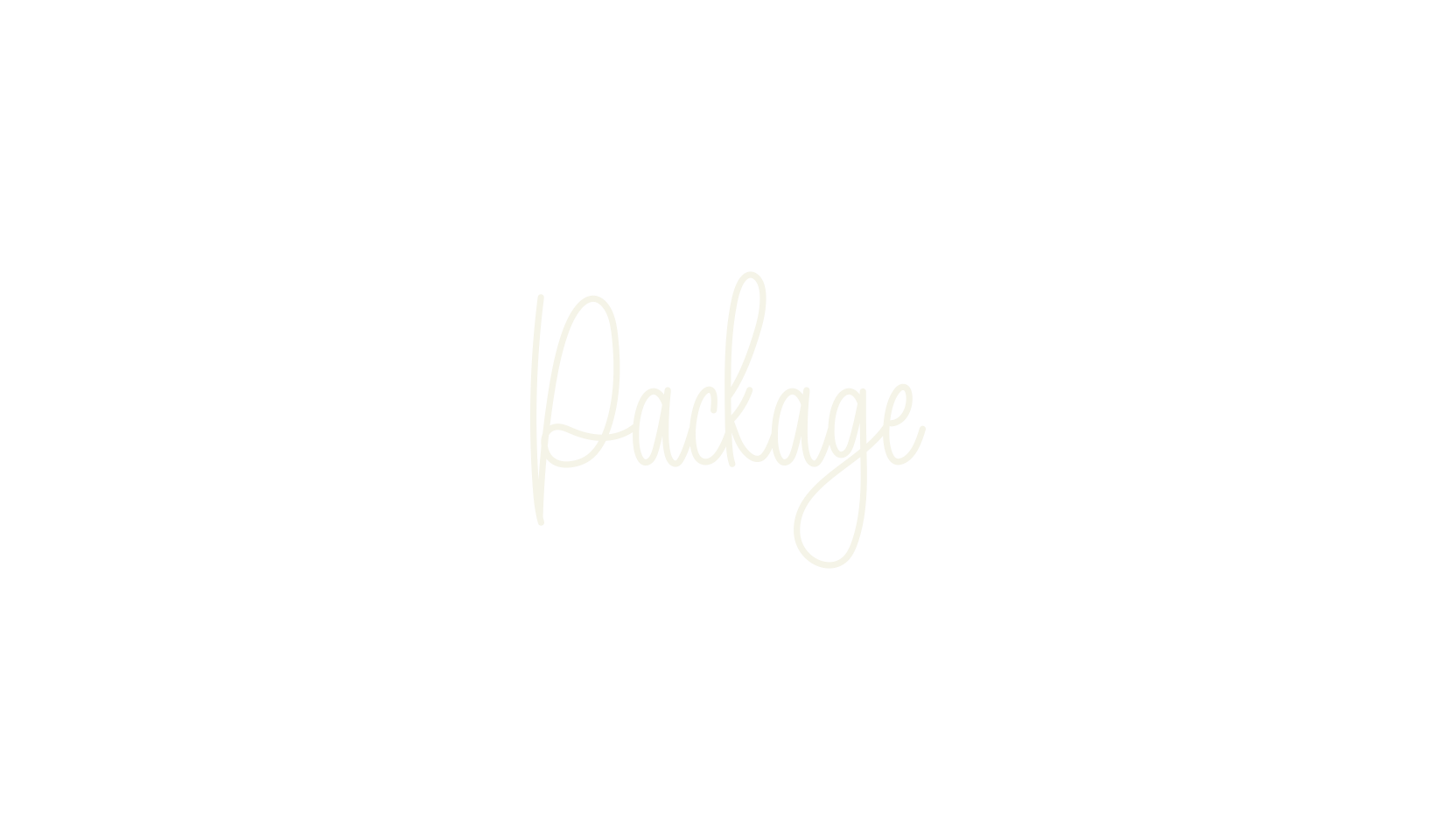 Package, calligraphy font preview