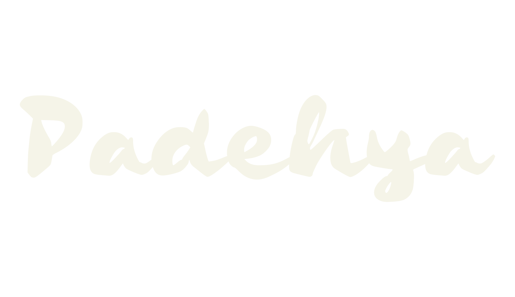 Padehya, cursive font preview