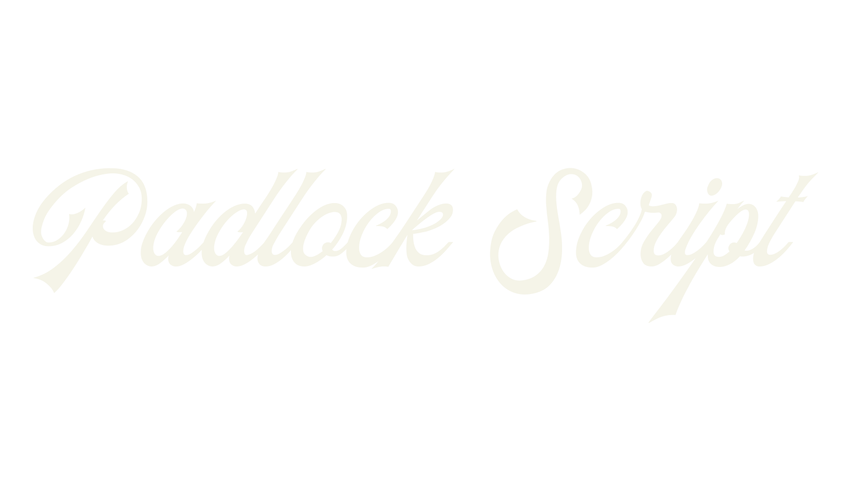 Padlock Script, fashion script font preview