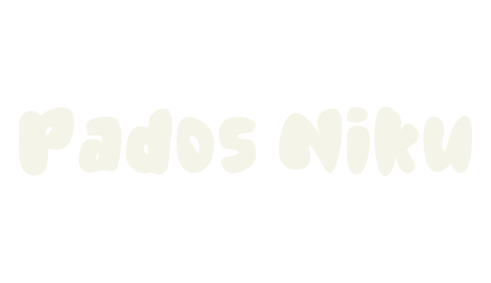 Pados Niku, handwriting font preview