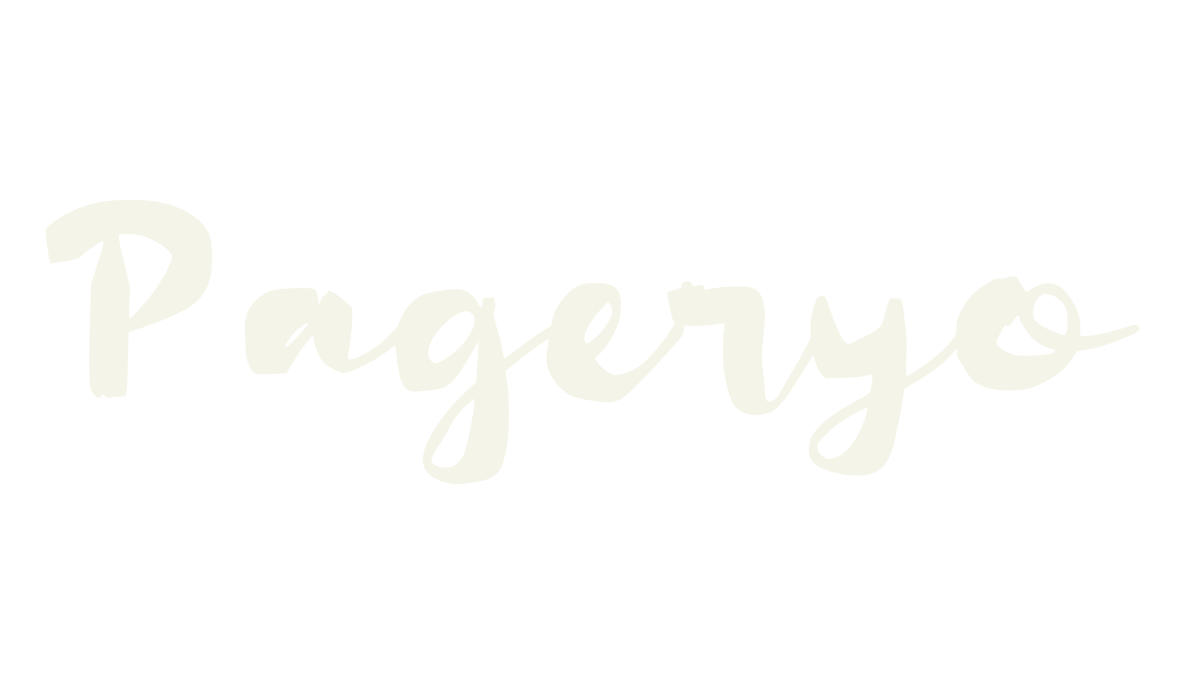 Pageryo, cursive font preview