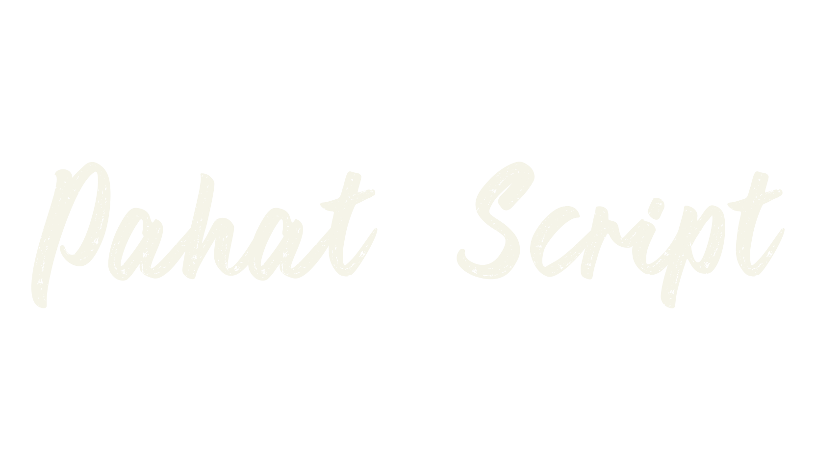 Pahat Script, script font preview