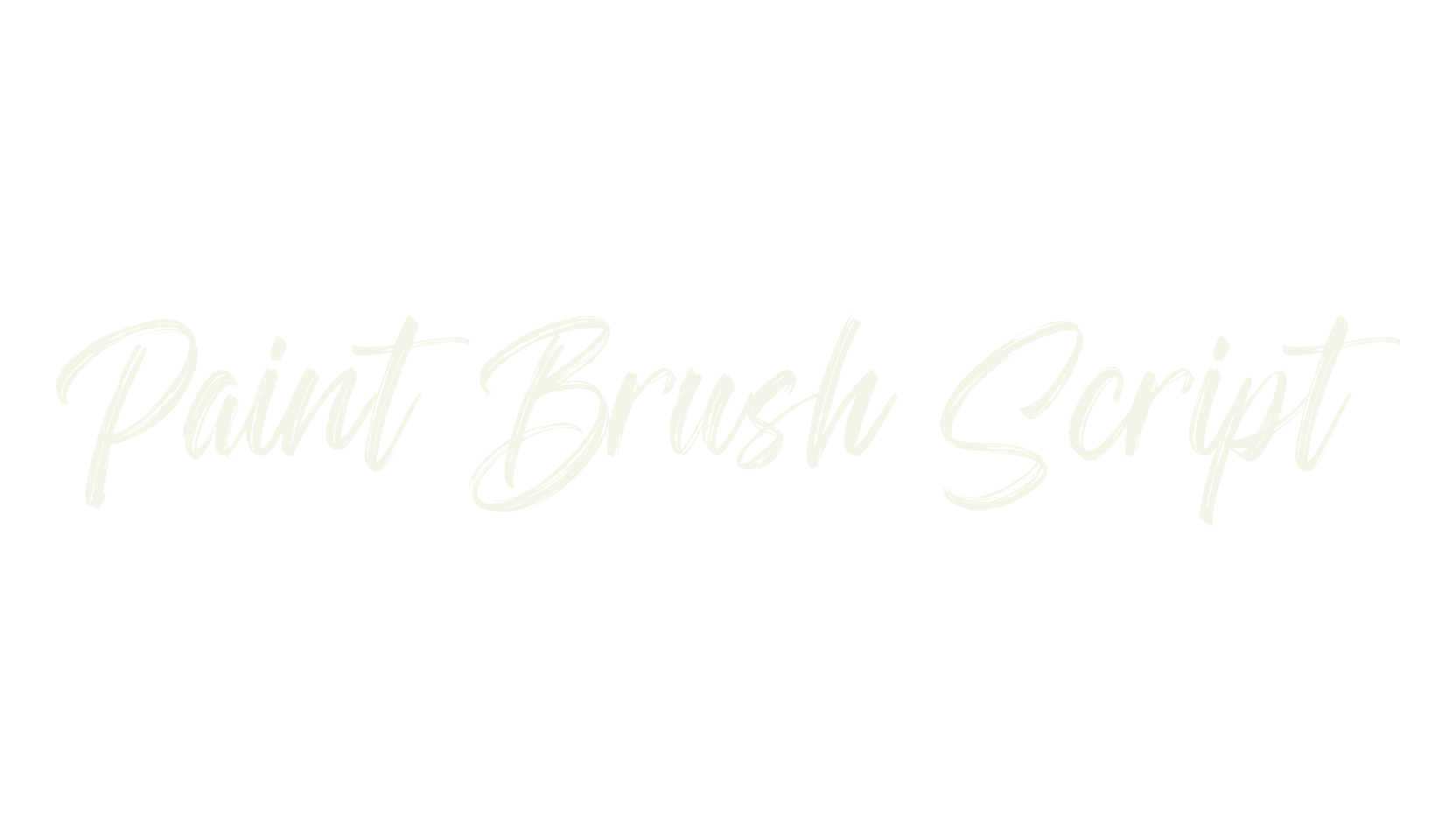 Paint Brush Script, handwritten font preview