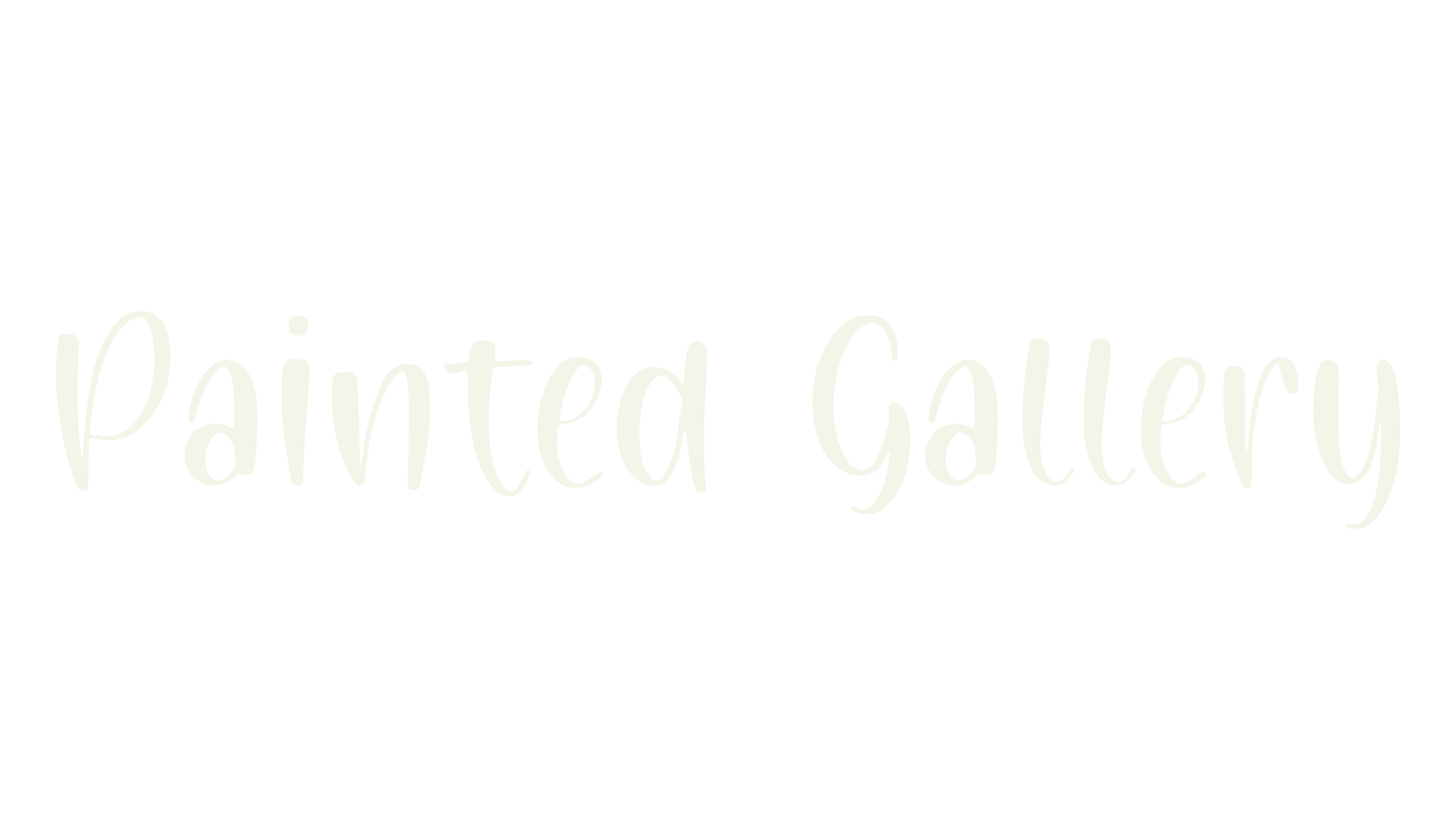 Painted Gallery, fashion sign font preview