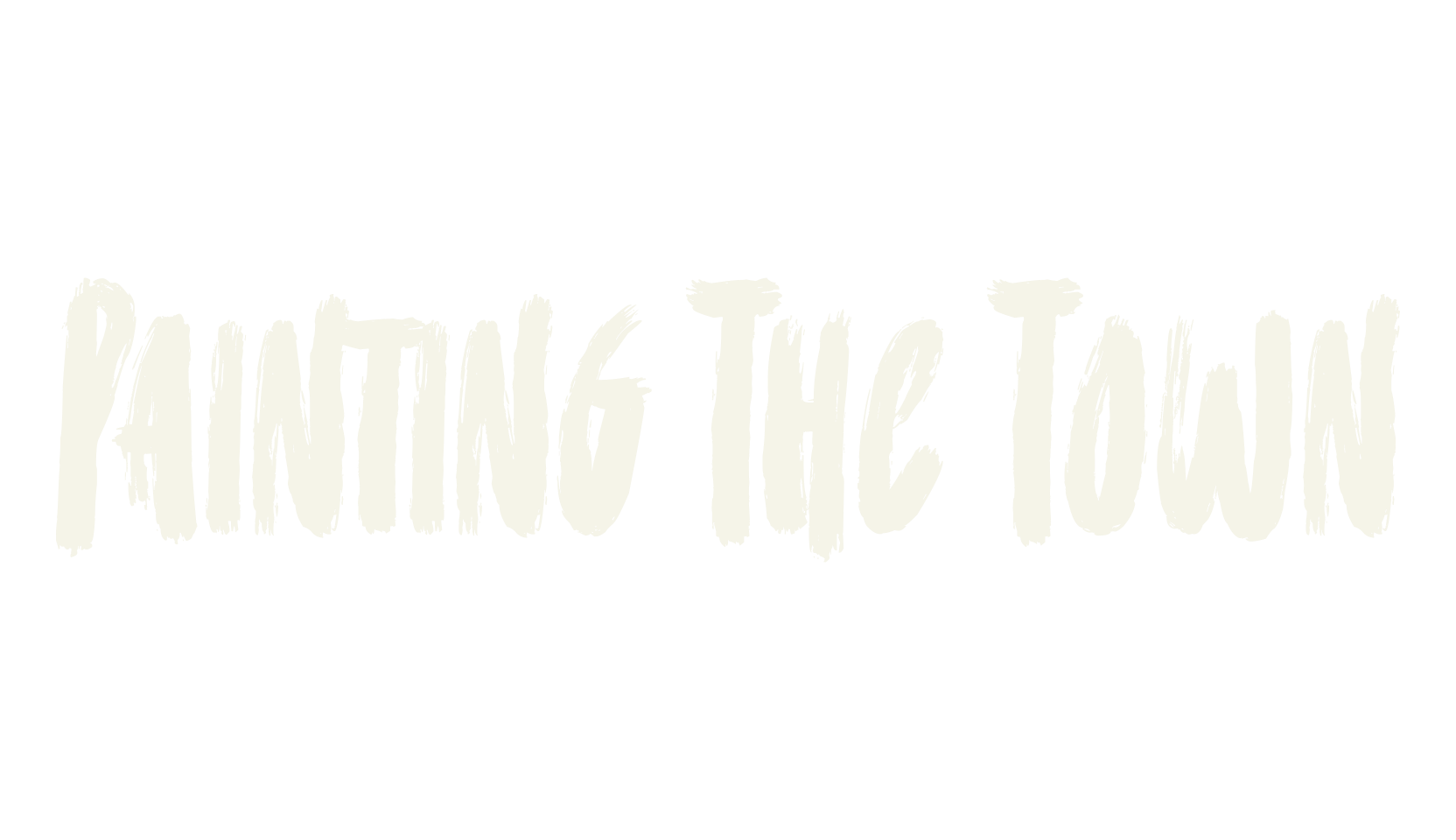 Painting The Town, handwritten font preview