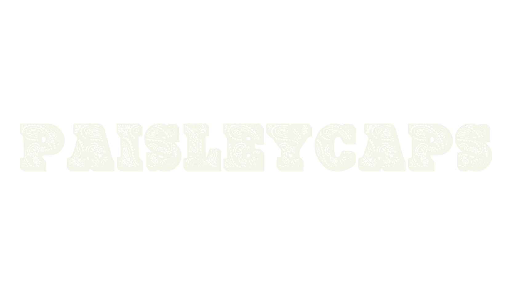 PaisleyCaps, paisley font preview