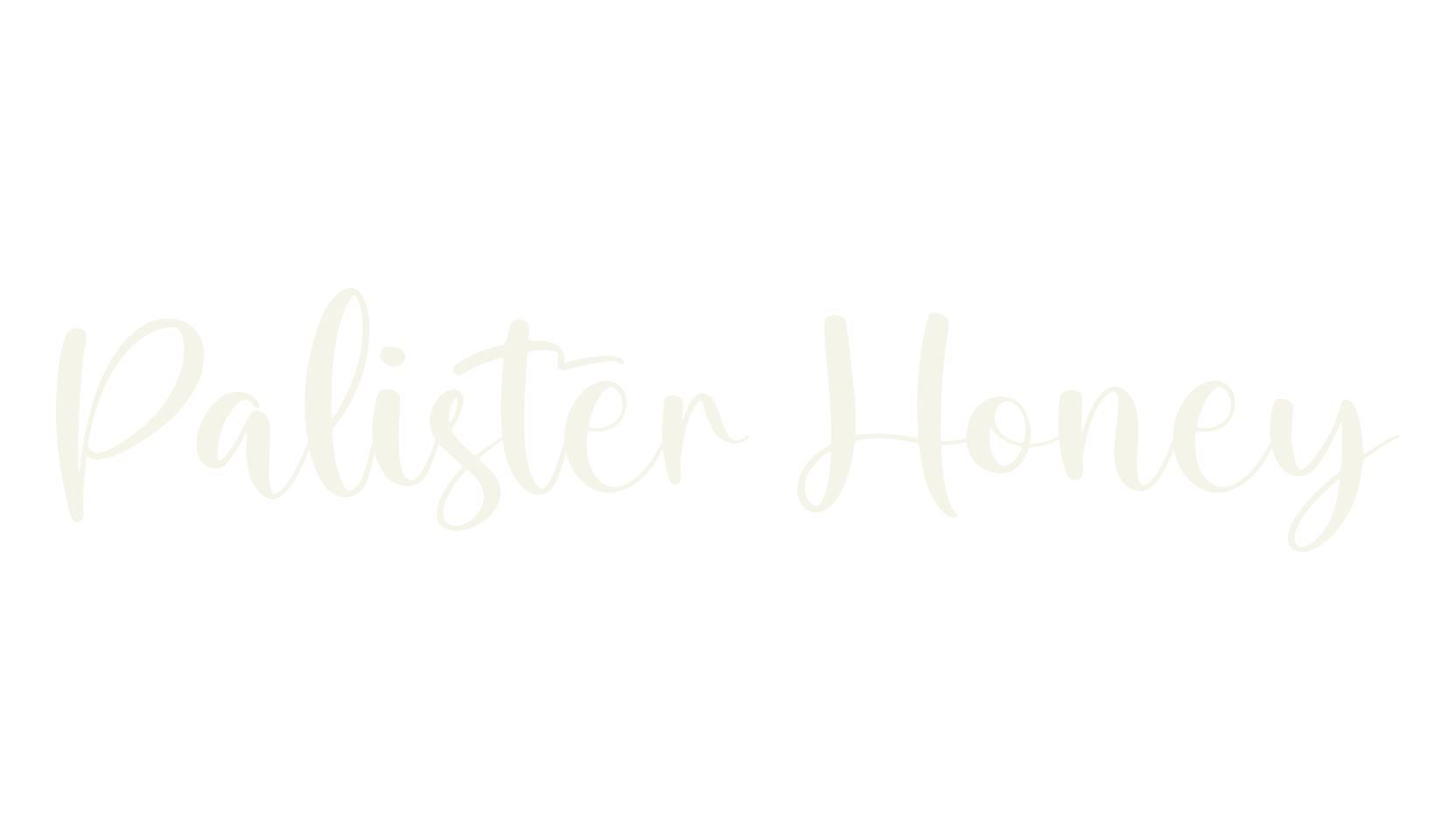 Palister Honey, script font preview