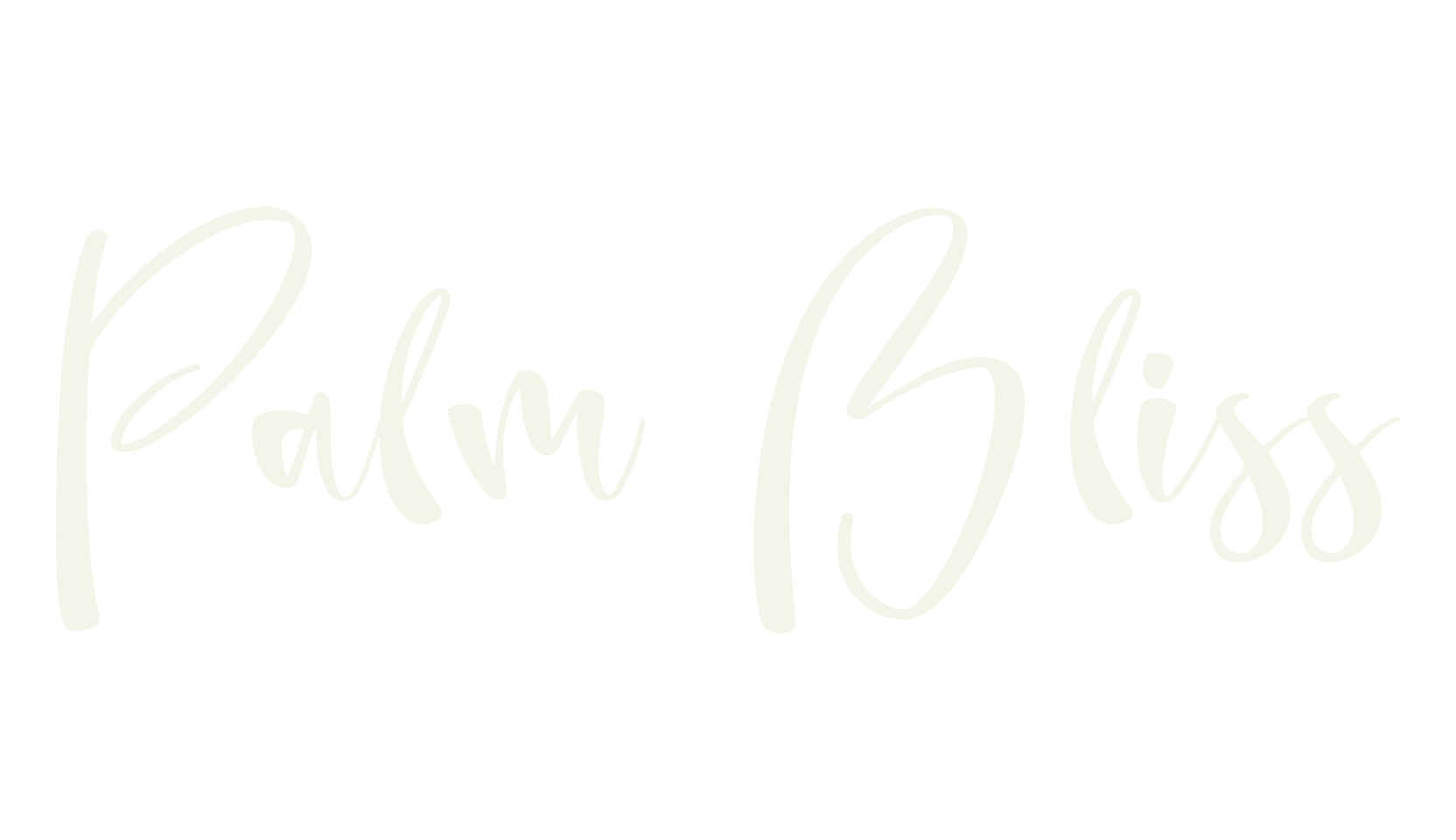 Palm Bliss, lettering font preview