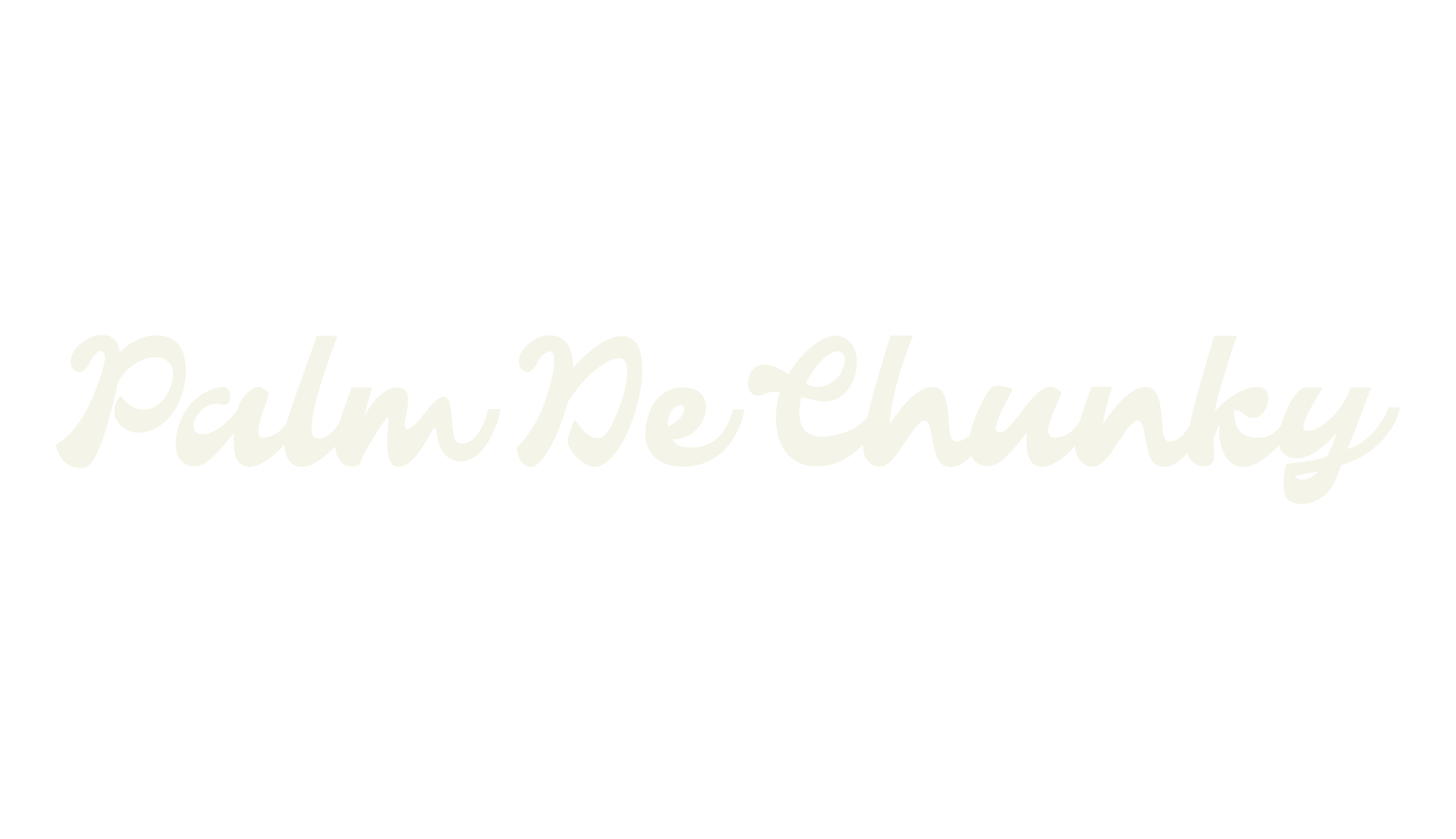 Palm De Chunky, script font preview