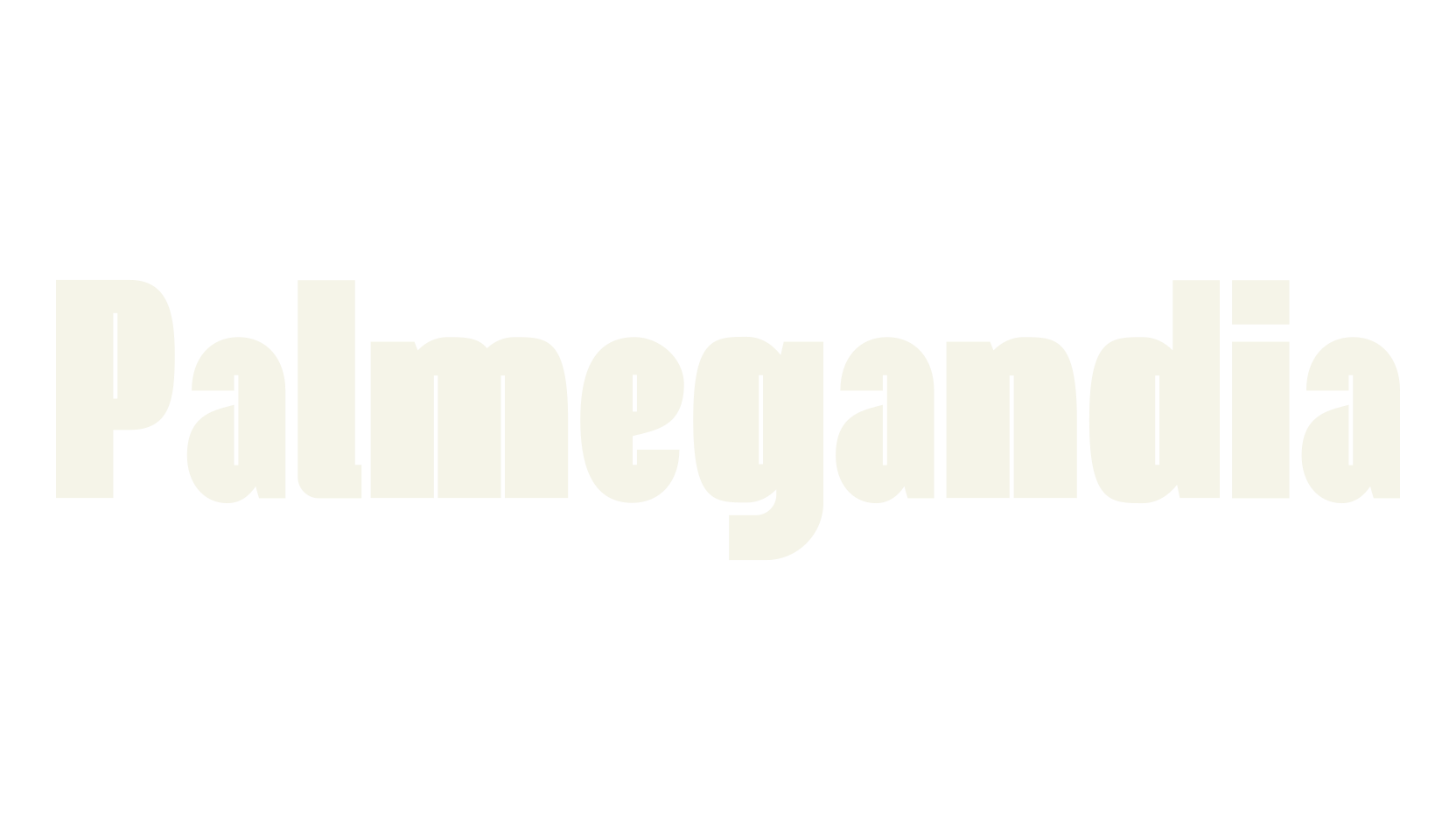 Palmegandia, bold font preview